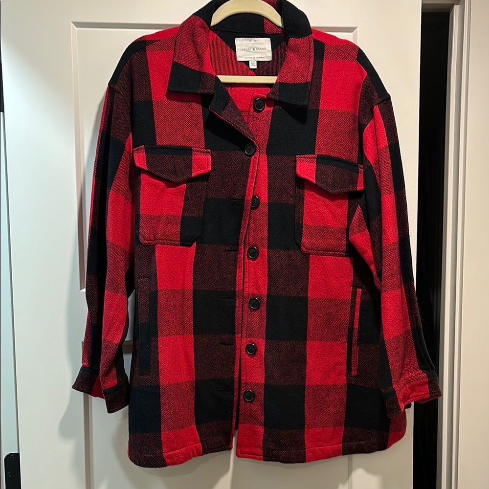 Red and Black Plaid Jacket